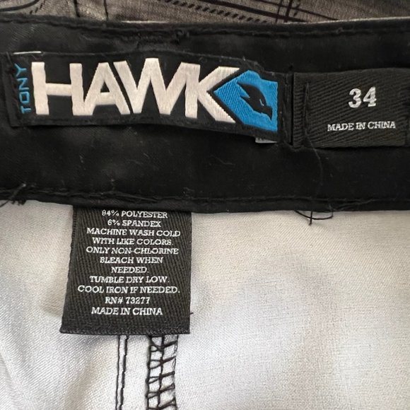 Tony Hawk Hybrid Board shorts 34 waist Grey with Black stripes - Picture 7 of 8